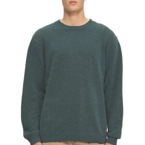 Kuwalla Green Textured Knit Crewneck Sweater